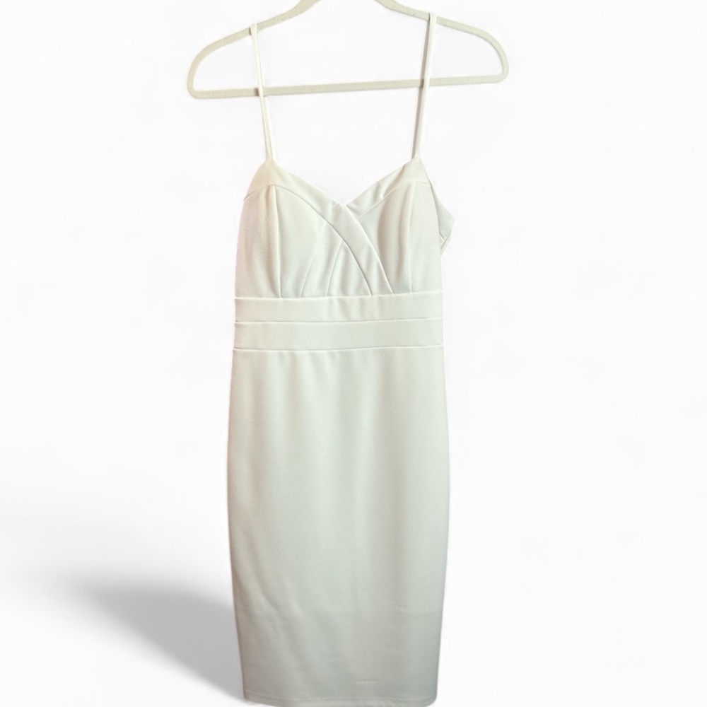 Windsor’s Women’s White Spaghetti Strap Midi Dress Size M/L